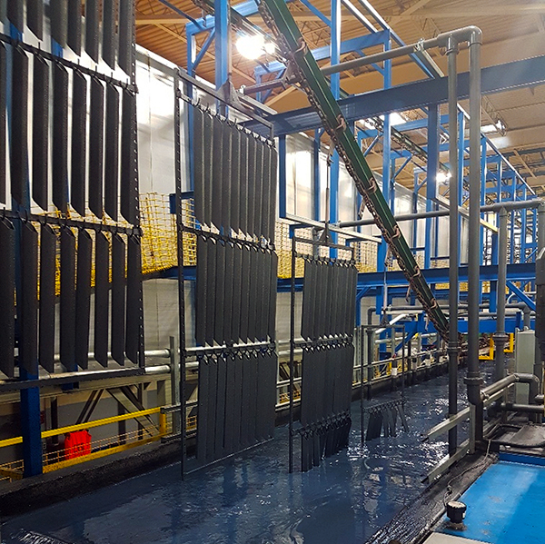 ECoating Tank, Parts Dipped in Chemical